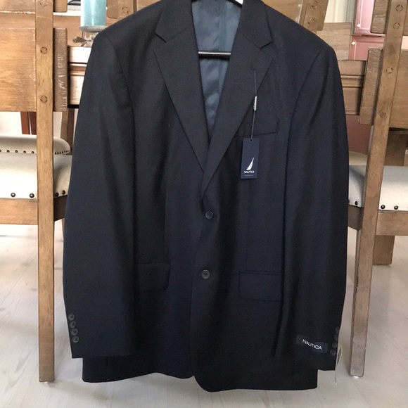 NAUTICA Suit, 2 piece 100% wool, size 40R, color Navy blue - Picture 1 of 8